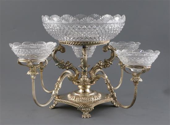 An early 19th century Old Sheffield plate centrepiece,